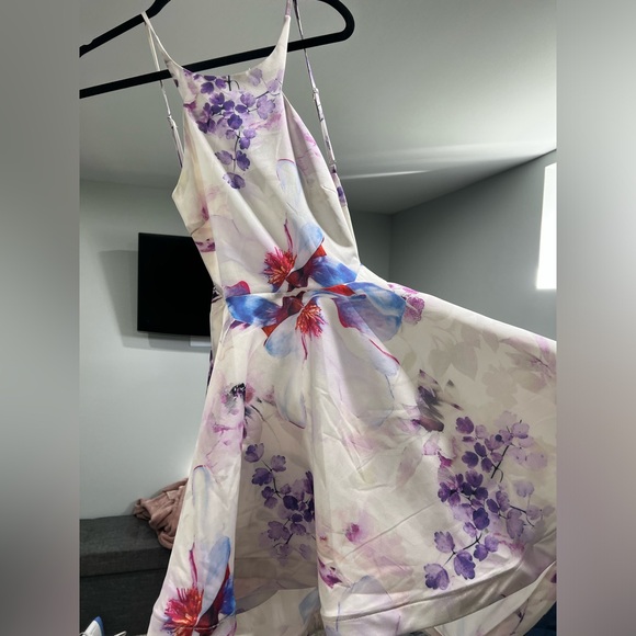 L’Atiste Watercolor Floral Backless Mini Dress Size M - Picture 2 of 5